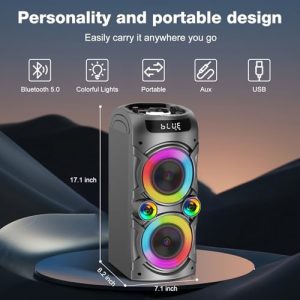 Bocina Bluetooth portátil TYOTY 100W potente inalámbrica Boombox con e - Image 3