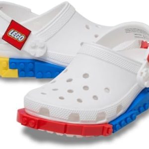 Crocs Zuecos clásicos unisex con sistema LEGO para niños, zapatos LEGO - Image 3
