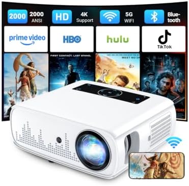 NICPOW Proyector de 2000 lúmenes ANSI con Wifi y Bluetooth - Image 2