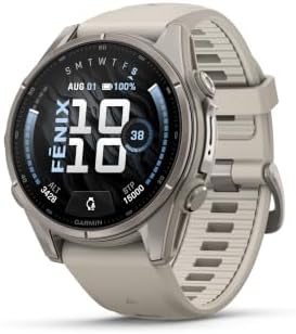 Garmin fēnix® 9, titanio, 1.693 in, gris niebla - Image 2