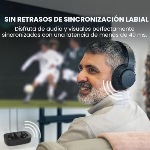 Avantree Ensemble - Auriculares inalámbricos para ver televisión para - Image 3