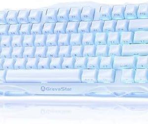 Alternative view of GravaStar Teclado mecánico inalámbrico para juegos Mercury K1 75% con