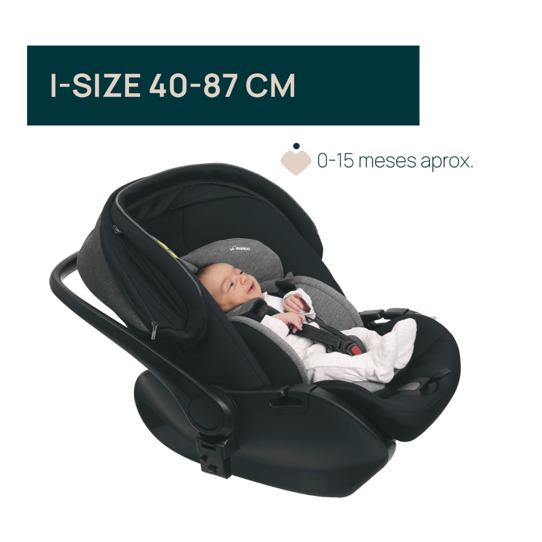 Asiento Baby Seat First Seat Recline Black - Image 3