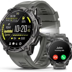 Reloj inteligente militar para hombre, GPS integrado, llamada Bluetoot - Image 2