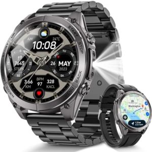 Alternative view of Reloj inteligente militar para hombre con GPS y mapas fuera de línea