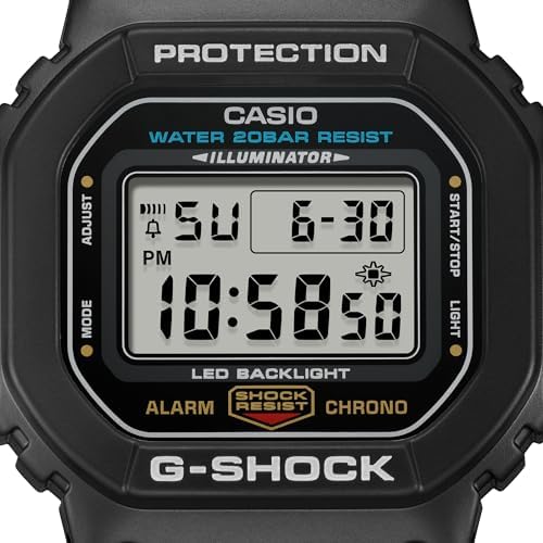 Casio G-Shock DW5600UE-1CR Reloj cuadrado digital clásico resistente a - Image 3