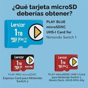Lexar Tarjeta micro SD azul Play de 1 TB, UHS-I, C10, U3, V30, A2, 4K, - Image 3