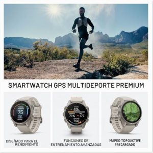 Garmin fēnix® 9, titanio, 1.693 in, gris niebla - Image 3