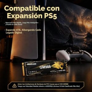 Bestoss M.2 2280 NVMe SSD 512GB PCIe 4.0, hasta 7350MB/s, caché TLC SL - Image 3