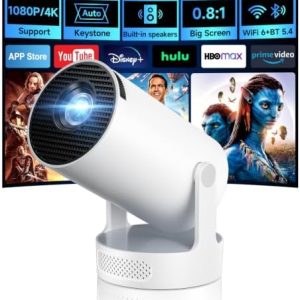 Alternative view of Mini proyector con WiFi 6 y BT 5.4, aplicaciones integradas 2026