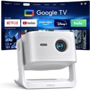 Alternative view of Google TV con licencia oficial: proyector inteligente VOPLLS 4K para e