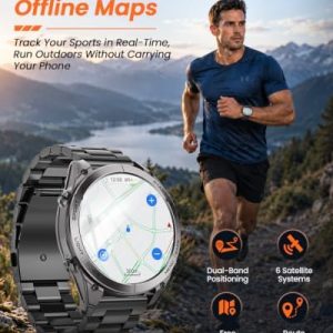 Reloj inteligente militar para hombre con GPS y mapas fuera de línea - Image 3