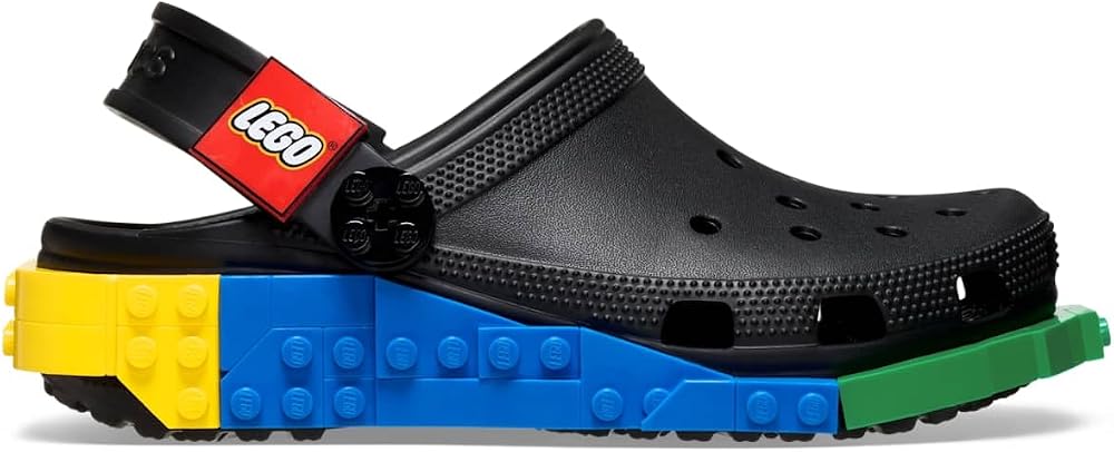 Crocs Zuecos clásicos unisex para adultos, con sistema LEGO para mujer