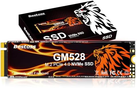 Bestoss - Disco duro interno M.2 SSD NVMe PCIe4.0 2280 de 2 TB, hasta - Image 2