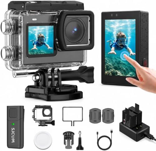 SJCAM Cámara de acción SJ6 Ultra 4K con micrófono inalámbrico M4, pant - Image 2