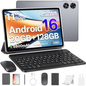 Alternative view of Tablet de 11 pulgadas, tableta Android 16 con teclado, mouse y lápiz