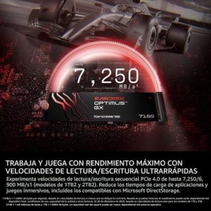 SANDISK SSD Optimus GX 7100 NVMe de 1 TB - PCIe Gen 4, M.2 2280, veloc - Image 3