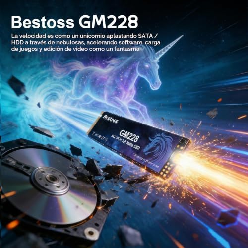 Bestoss SSD interno NVMe M.2 de 2 TB PCIe 3.0 M.2 2280, hasta 2400 MB/ - Image 3