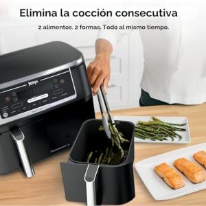 Ninja Foodi - Freidora de aire, 10 cuartos de galón DualZone Smart XL, - Image 3