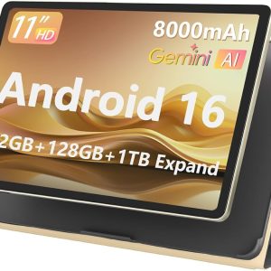 Tablet Android 16 de 11 pulgadas, 32 GB de RAM + 128 GB de ROM (expans