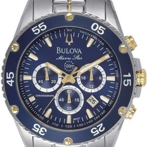 Bulova Men's Marine Star 6-Hand Chronograph Stainless Steel Watch, 41.