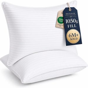Almohada de gel de colección Beckham Hotel (paquete por 2). Almohada d