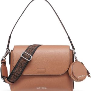 Calvin Klein Bolso de hombro con solapa Millie 2 en 1 para mujer y ban