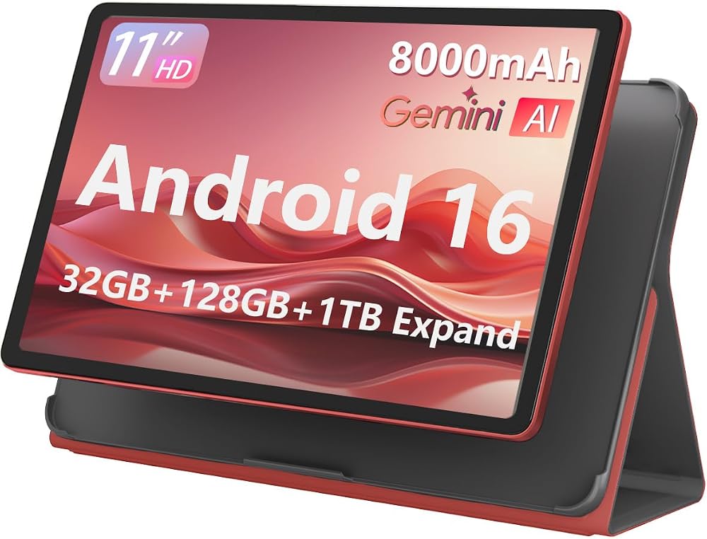 Tablet Android 16 de 11 pulgadas, 32 GB de RAM + 128 GB de ROM (expans