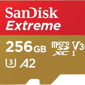 SANDISK 256GB Extreme microSD Card + Adapter, Up to 190MB/s Read Speed
