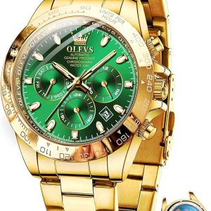 OLEVS Automatic Gold Watches for Men Luxury Classic Stainless Steel