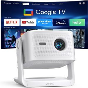 Google TV con licencia oficial: proyector inteligente VOPLLS 4K para e