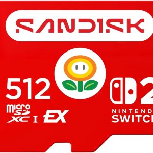 SANDISK Tarjeta microSD Express de 512 GB para Nintendo Switch 2