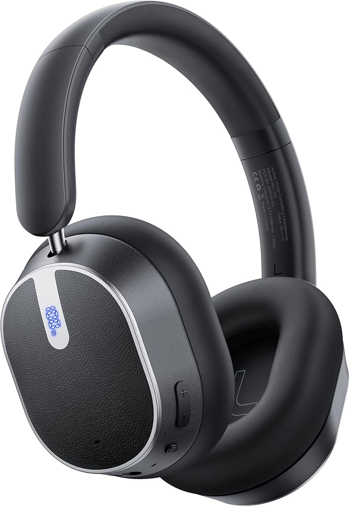 Auriculares con cancelación activa de ruido, 120 horas de reproducción