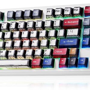 Teclado mecánico Aula F99 Pro, teclados inalámbricos para juegos RGB