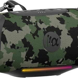 TAZATA - Altavoz Bluetooth portátil de 80 W RMS, subwoofer inalámbrico