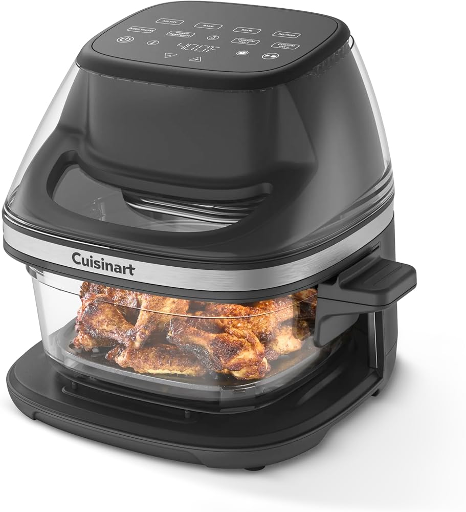 Cuisinart Freidora de aire, cesta de vidrio y ventana ClearView, 5