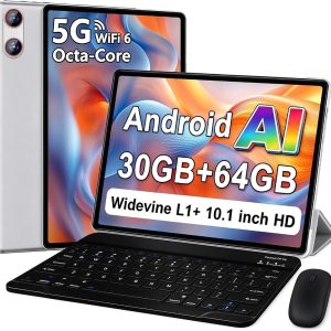 Tableta Android con teclado de 30 GB+64 GB+1 TB, tableta de 10 pulgada