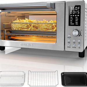 Nuwave Bravo Pro - Combo de horno tostador y freidora de aire de conve