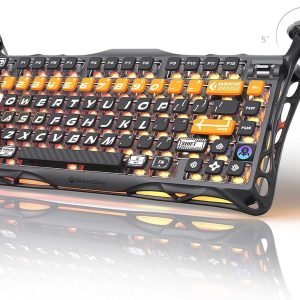 GravaStar Teclado mecánico inalámbrico Mercury K1 Pro para juegos, 75%