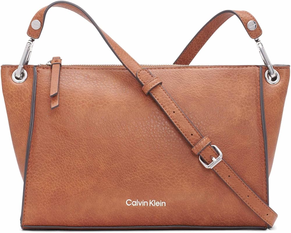 Calvin Klein Mochila Millie Novelty para mujer, Caramel Combo, Tamaño