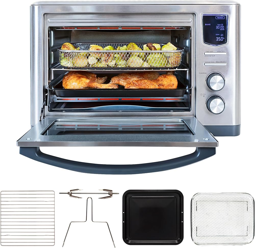 Kenmore Digital 11-en-1 Freidora de aire Tostador Horno Combo 25 Qt As