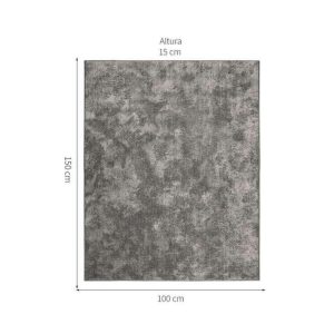 Alternative view of Alfombra Tufting Foffo Chumbo 100X150