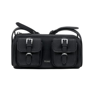 Cartera Bandolera Det Bolsillo Black Mujer Fiore