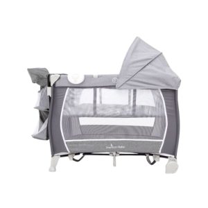 Alternative view of Cuna Corralito Austin Gris Con Cambiador Premium Baby