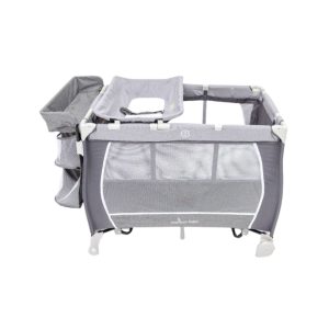 Cuna Corralito Austin Gris Con Cambiador Premium Baby - Image 3