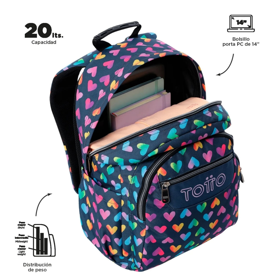 Morral Escolar Acuarela 20 Litros Totto - Image 3