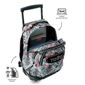 Morral con Rueditas Bomper Renglon Japan 25 Litros Totto - Image 3