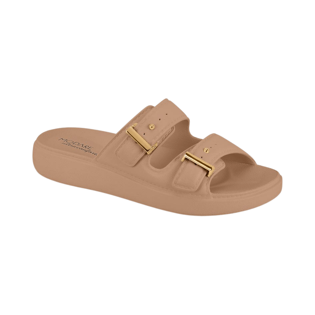 Zapatilla Horma Brasilera Eva Con Hebilla Nude Mujer Modare - Image 2