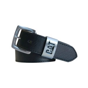 Cinto Calderwood Leather Negro Hombre Caterpillar