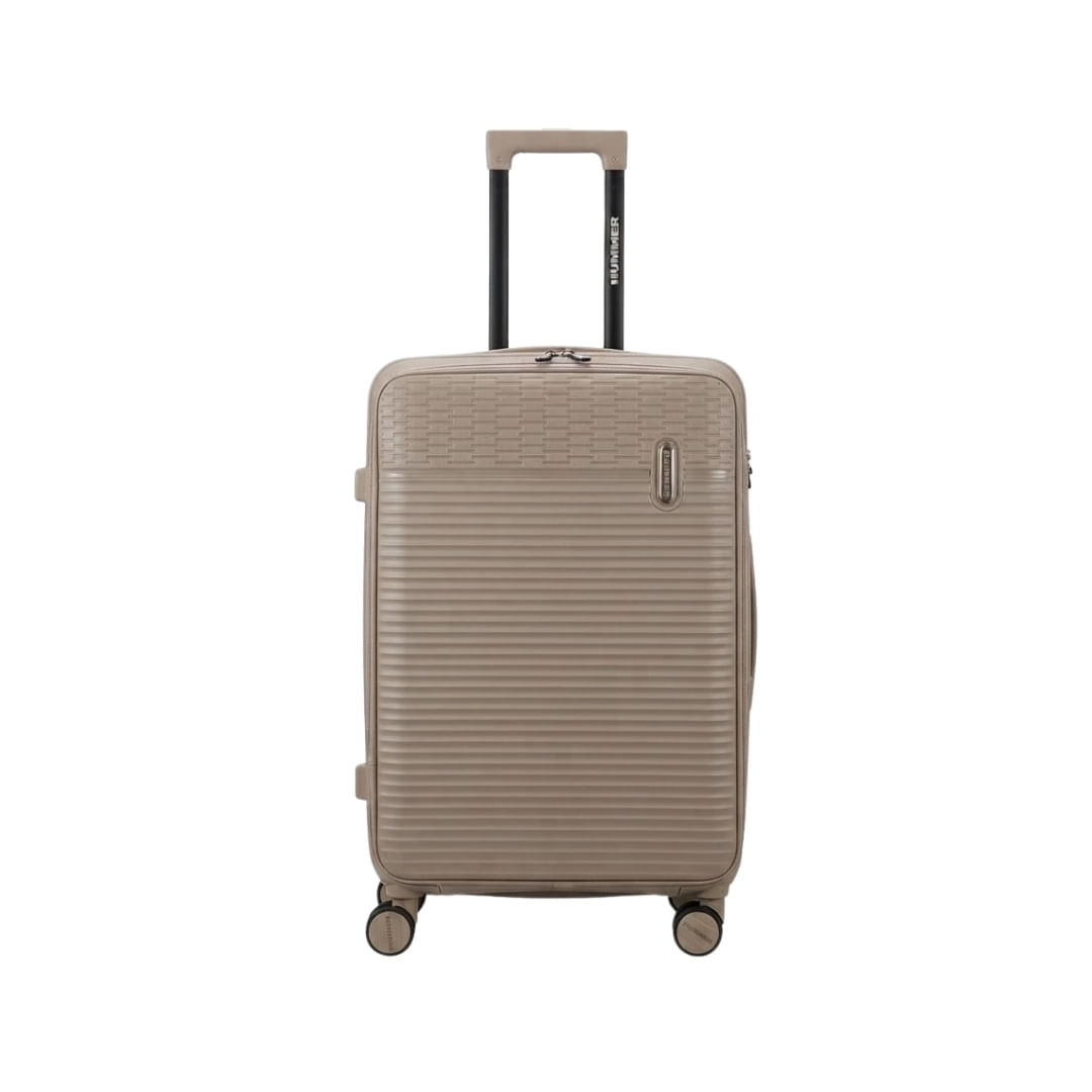 Maleta Mediana Beige Rígida Cairo Polipropileno Hummer